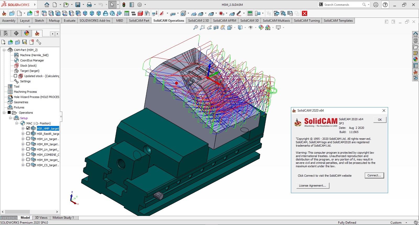 Working with SolidCAM 2020 SP3 for solidworks 2020 full