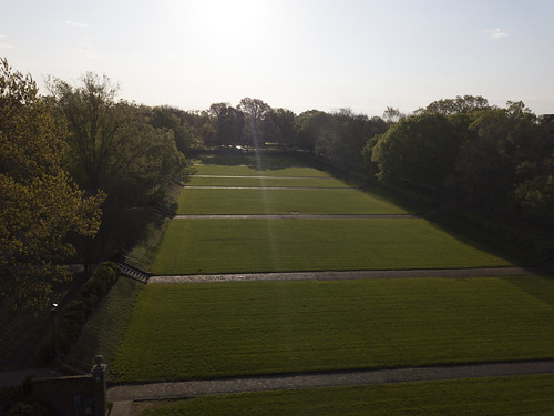 The Sunken Garden iooks flawless on this spring day.