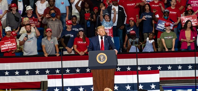 President Trump at his Tulsa Rally