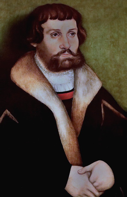 IMG_3399c Hans Cranach 1513-1537 Wittenberg Bologne  Portrait of a bearded man 1534 Madrid  Musée Thyssen Bornemisza
