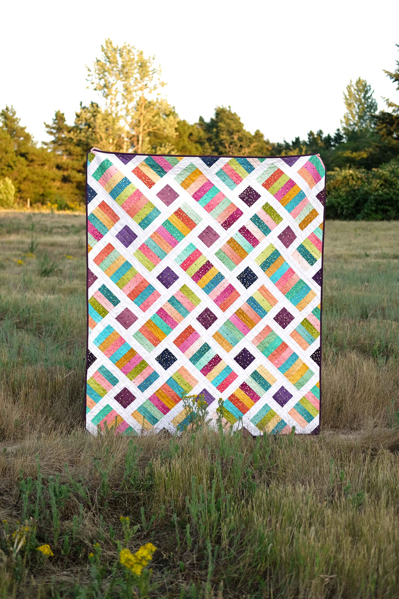 The Iris Quilt in Ombre - Kitchen Table Quilting