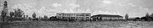 Chapei Civil Assembly Centre, drawing by Bob Hekking, Shanghai, 1945