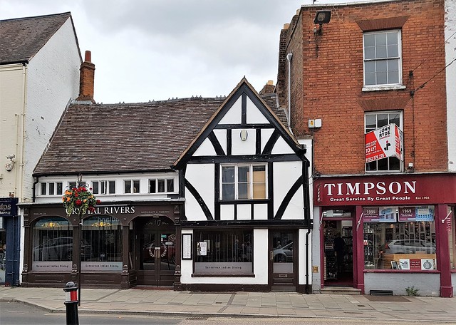 Crystal Rivers Indian restaurant & Timpson shoe repairers in Tewkesbury