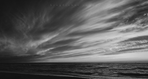 sunset sky bw holland beach clouds mono skies sundown zandvoort cloudscape iphoneography kingfisherimages ‘lamourtoujours goldenhour