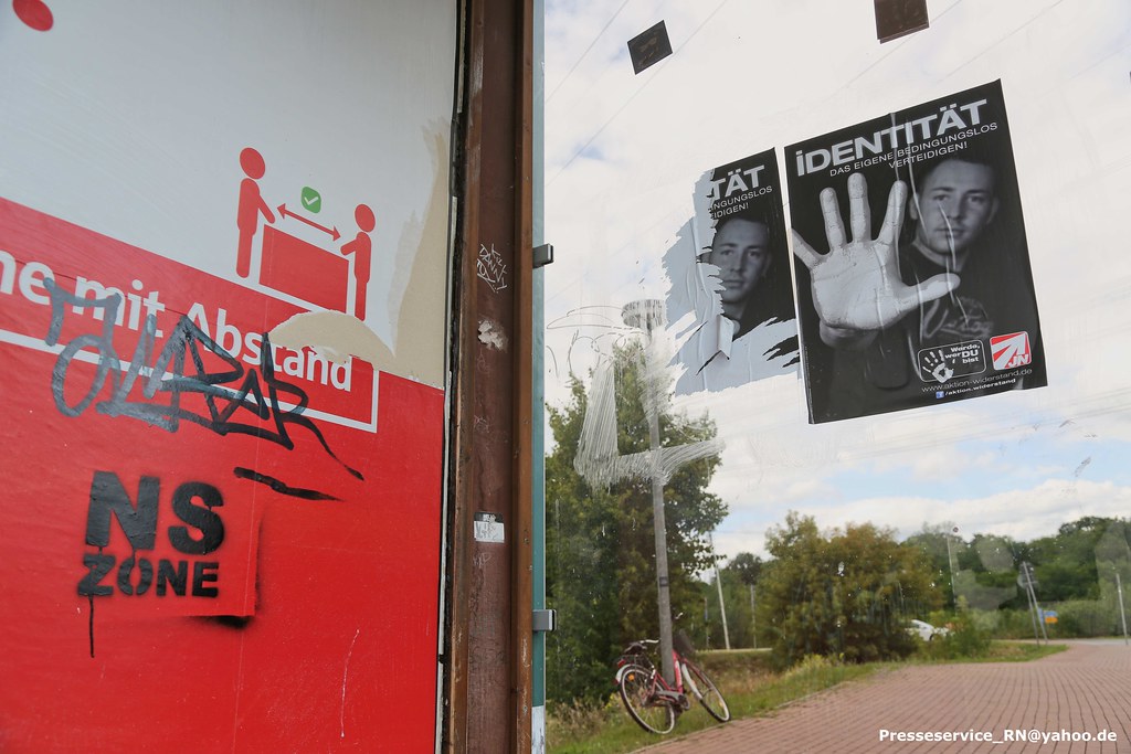 2020.08.08 Hennigsdorf - Neonazi-Kundgebung zum Tag des politischen Gefangenen (53)