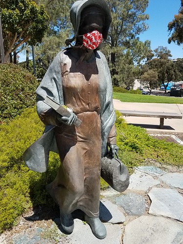 Sojourner Truth Statue with Mask - UCSD