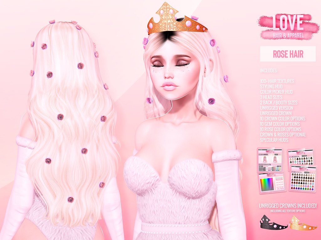 Love [Rose] Hair @ Enchantment // ✨GIVEAWAY!✨