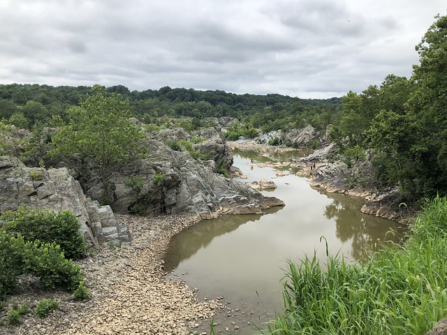Back Channel of the Potomac River from C&O Canal towpath, Great Falls, Maryland
