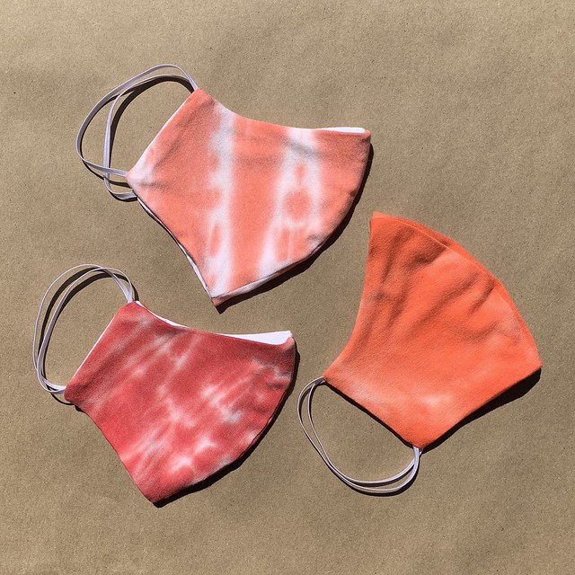 3-pack face mask set (sunset) - lightweight and soft summer face cover - LuxeDessinsCo on Etsy