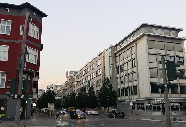 Intersection of Augsburger Strasse and Nuernberger Strasse in Berlin, Germany. August 7, 2020