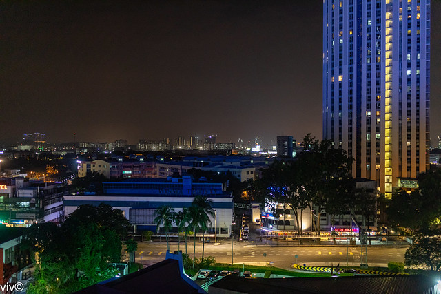 Night lights of Petaling Jaya, Selangor, Malaysia