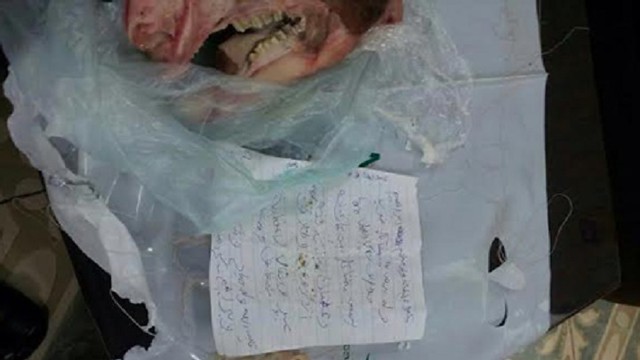 264 HAIA members found skull of a sheep in a Saudi House with Black Magic Signs 01