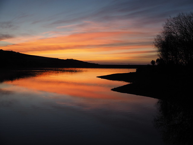 Sunrise over Whinhill Reservoir