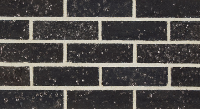 Metallic Black Coarse Velour | Black Bricks