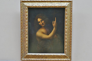 Louvre - Painting Leonardo Da Vinci Saint John The Baptist