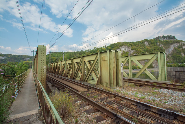 Railroad bridge over the Meuse.