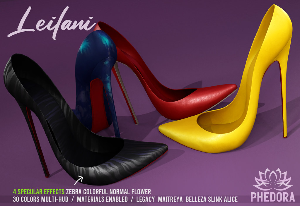 Phedora. – "Leilani" Heels available at FaMESHed ♥