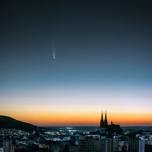 La comète NEOWISE au dessus de Clermont-Ferrand