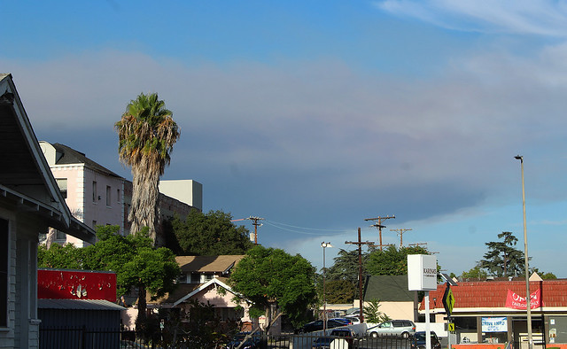 Fire Over Azusa - Seen From Glendale