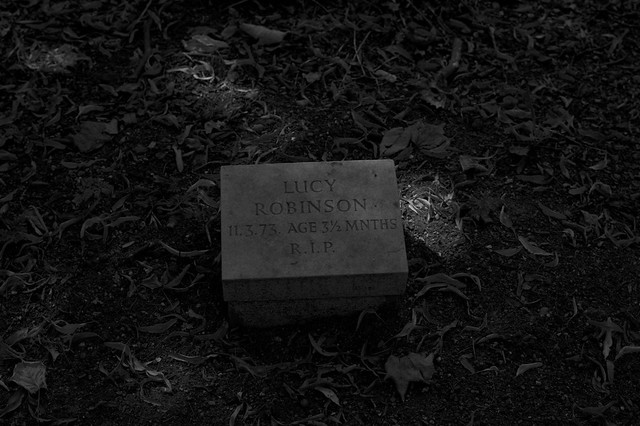 Memorial stone of Lucy Robinson