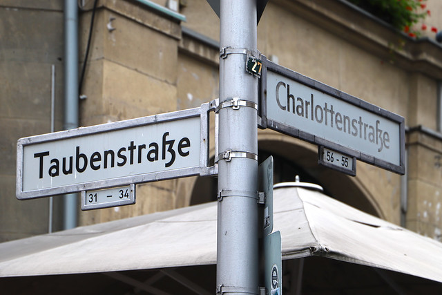 Ecke Charlottenstraße & Taubenstraße