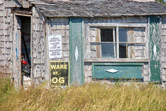'ware of og' - Back Porch of Abandoned Farm, Cape Egmont Prince Edward Island
