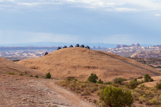 Side By Sides on Sandstone Hills of Moab