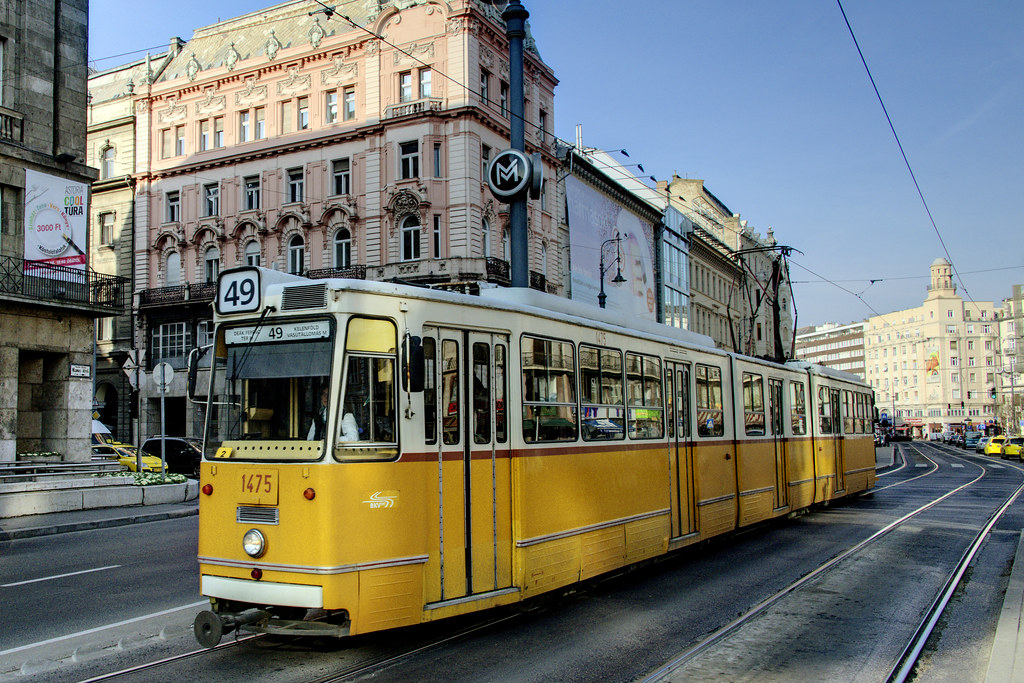 Hungary - Budapest - tram #1475 Rt 49 Astoria | David Pirmann | Flickr
