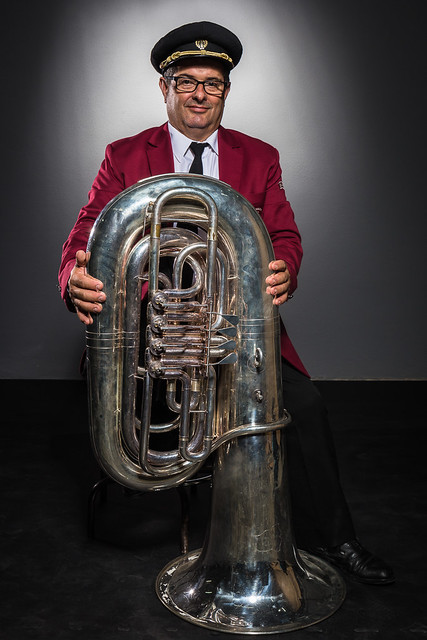 The tuba player