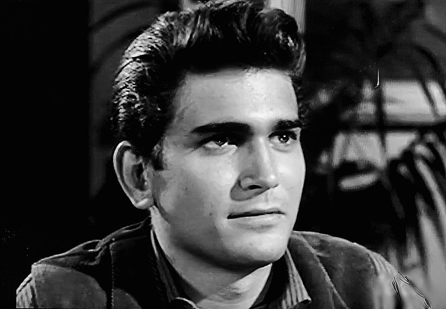 Michael Landon is shown here in “Rose of the Rio Bravo,” an episode of “Tombstone Territory” from 9/17/1958.