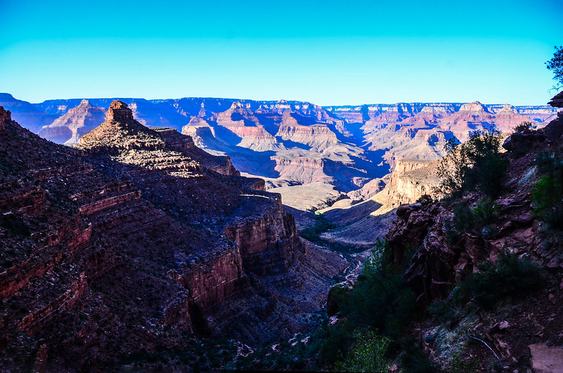 Looking north across the Canyon from Bright Angel Trail