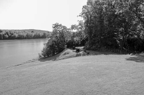 fort donelson tennessee the south civil war national park outdoor landscape history historical military cumberland river upper battery bw black white photography monotone