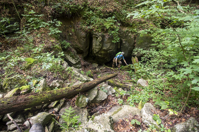 Jon Zetterberg, Mayapple Cave entrance, Grundy County, Tennessee 1