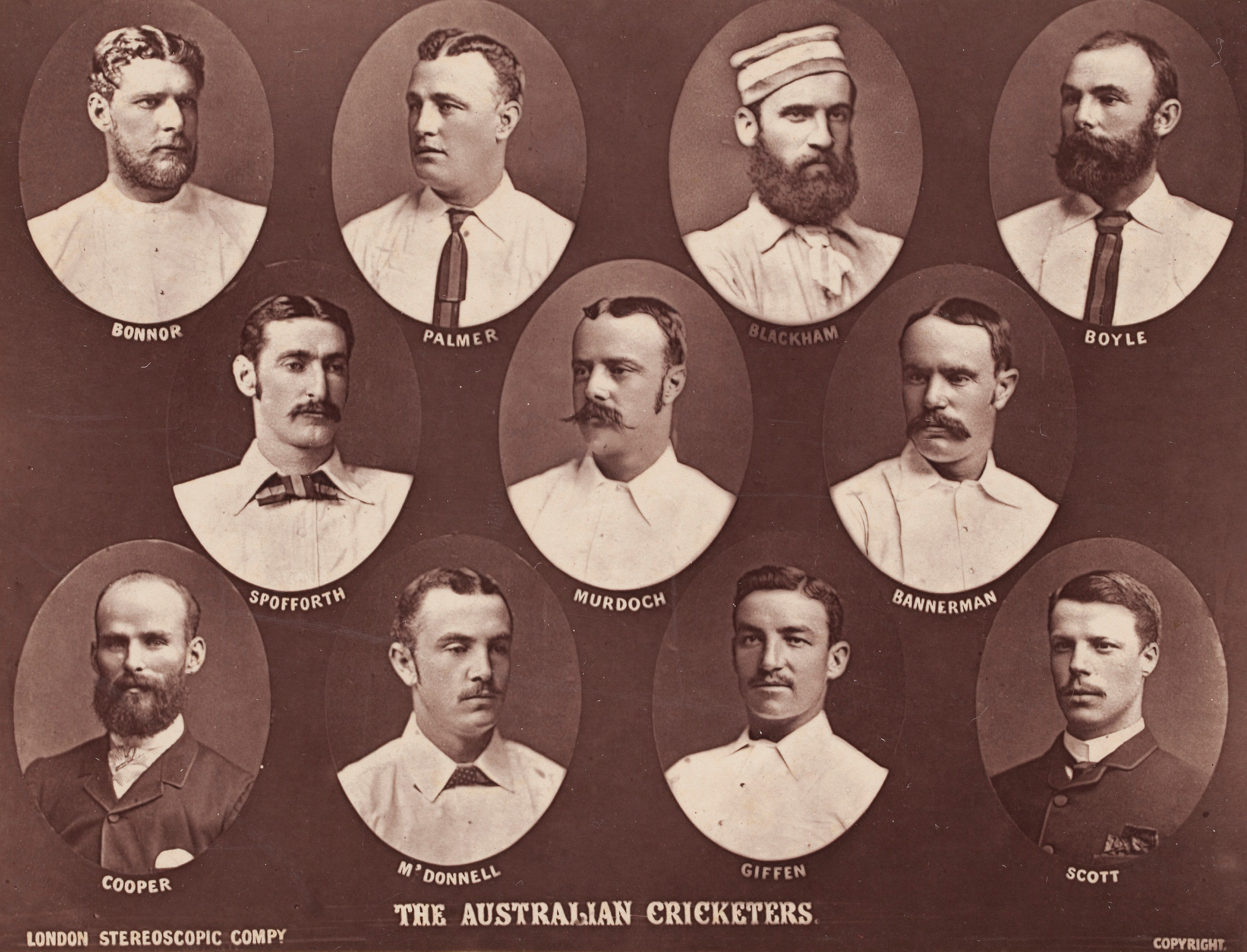 Australian Cricketers in England, 1884, London Stereoscopic Company