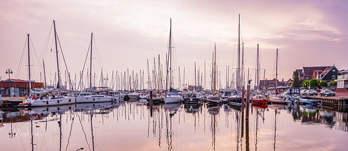 boat chaos urk harbour yachts sunset late summer evening nikon z7 camera