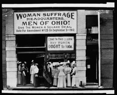 Woman suffrage headquarters in Upper Euclid Avenue, Cleveland
