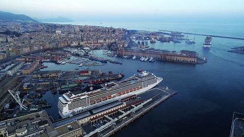 MSC Grandiosa departs Genoa