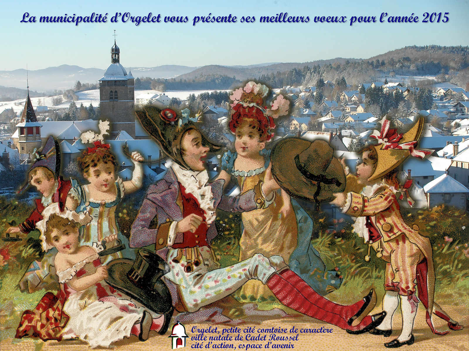 Carte de voeux 2015 de la commune d'Orgelet