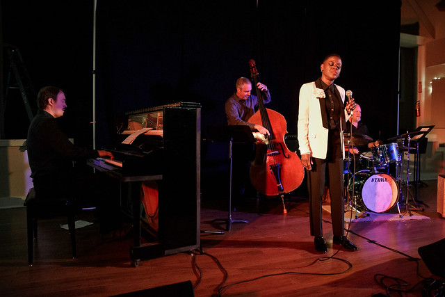 Workshop vocalist Angie Wells  performs at 2019 Jazz Port Townsend.