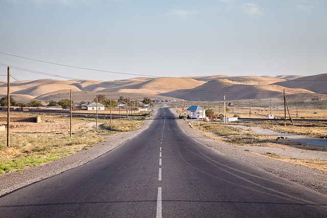 A385 Highway in Bulyen, Khatlon Province in Tajikistan
