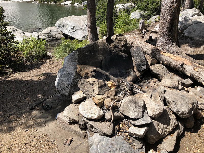 Abandoned campfire