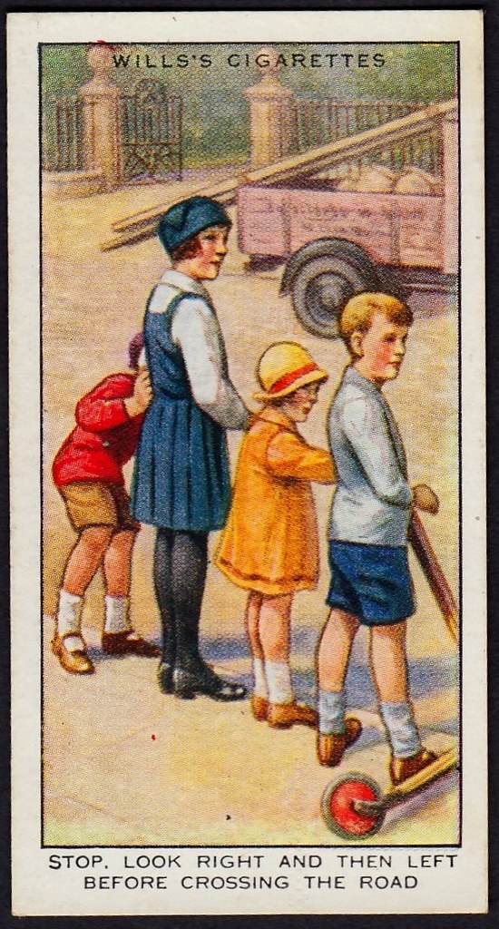 Cigarette Card - Stop Before Crossing The Road | Wills's Cig… | Flickr