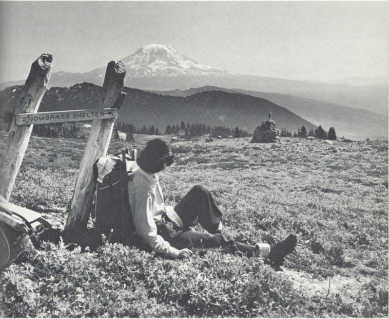 Snowgrass Shelter sign at Snowgrass Flat