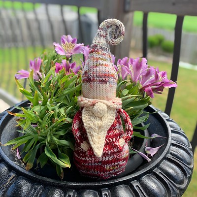 What do you think of Gnicki? My first gnome kal was fun! Knit using an Ancient Arts Gnome Kits!