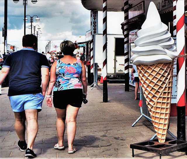 Giant Ice Cream, Cleethorpes. North Lincolnshire.