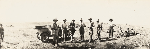 Major General EW Chaytor with staff and Model T Ford Utility, Palestine, 1917, James Allan Chauvel, State Library of New South Wales,