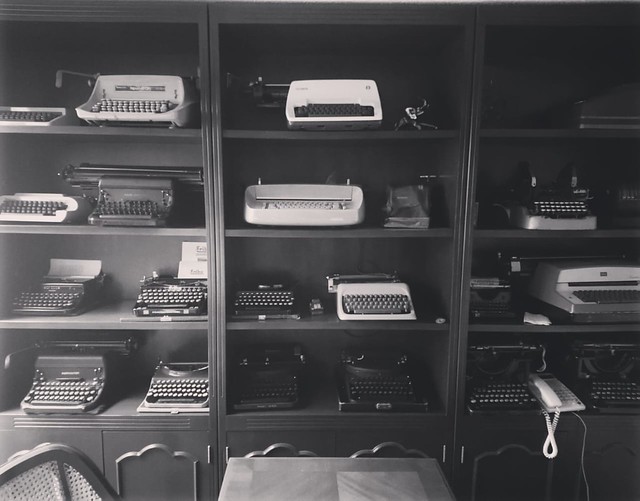 Typewriters.