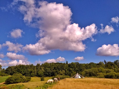 mortenbjerg fields countryside summer clouds peaceharmony hesbjerg landscape