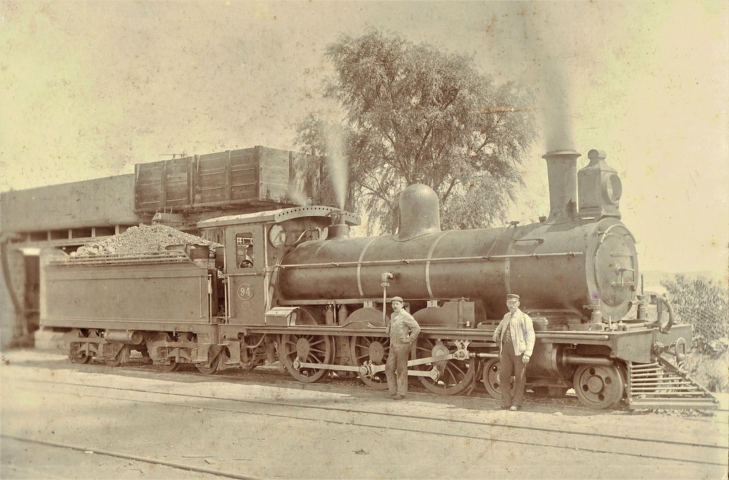 Africa Railways - South Africa - Orange Free State Railways - OVGS 6th Class 4-6-0 steam locomotive Nr. 94 (Sharp Stewart Locomotive Works 4467 / 1898)
