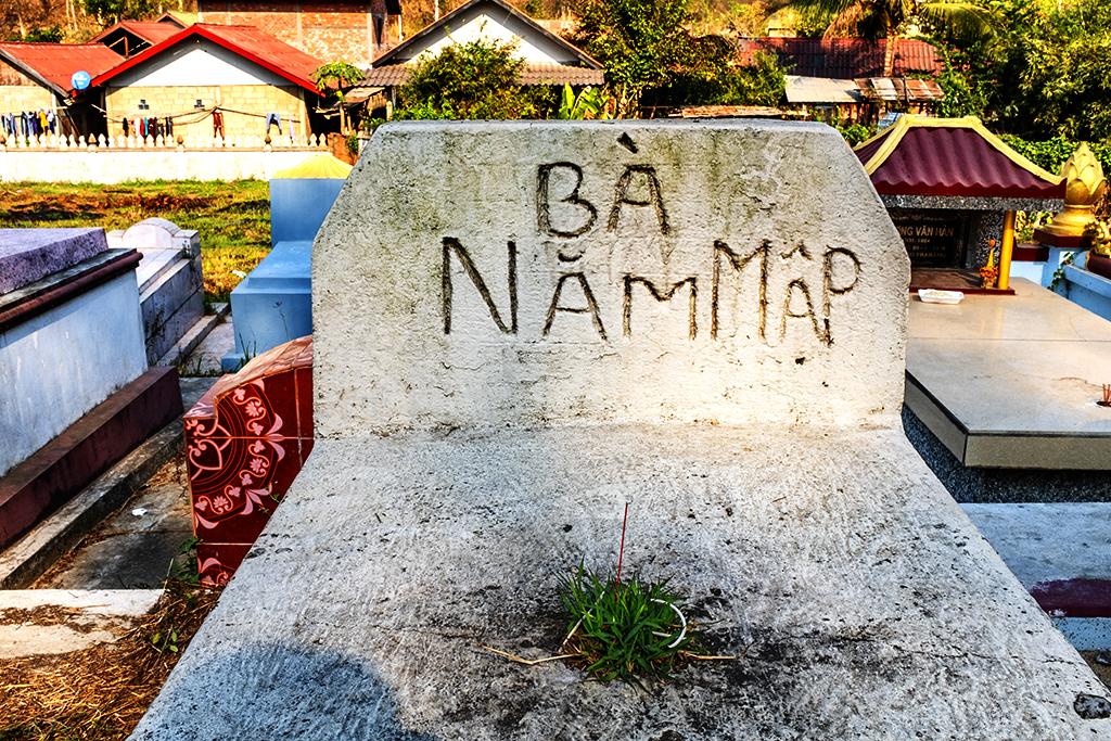 Mrs Fat Five's grave--Luang Prabang